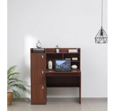  Winner Study Table - Walnut Rigato Woodpore by Spacewood